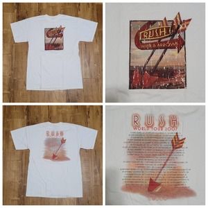 2007 RUSH Snakes & Arrows World Tour Band T-shirt Y2K